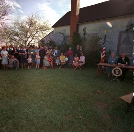 LBJ Signing the ESEA